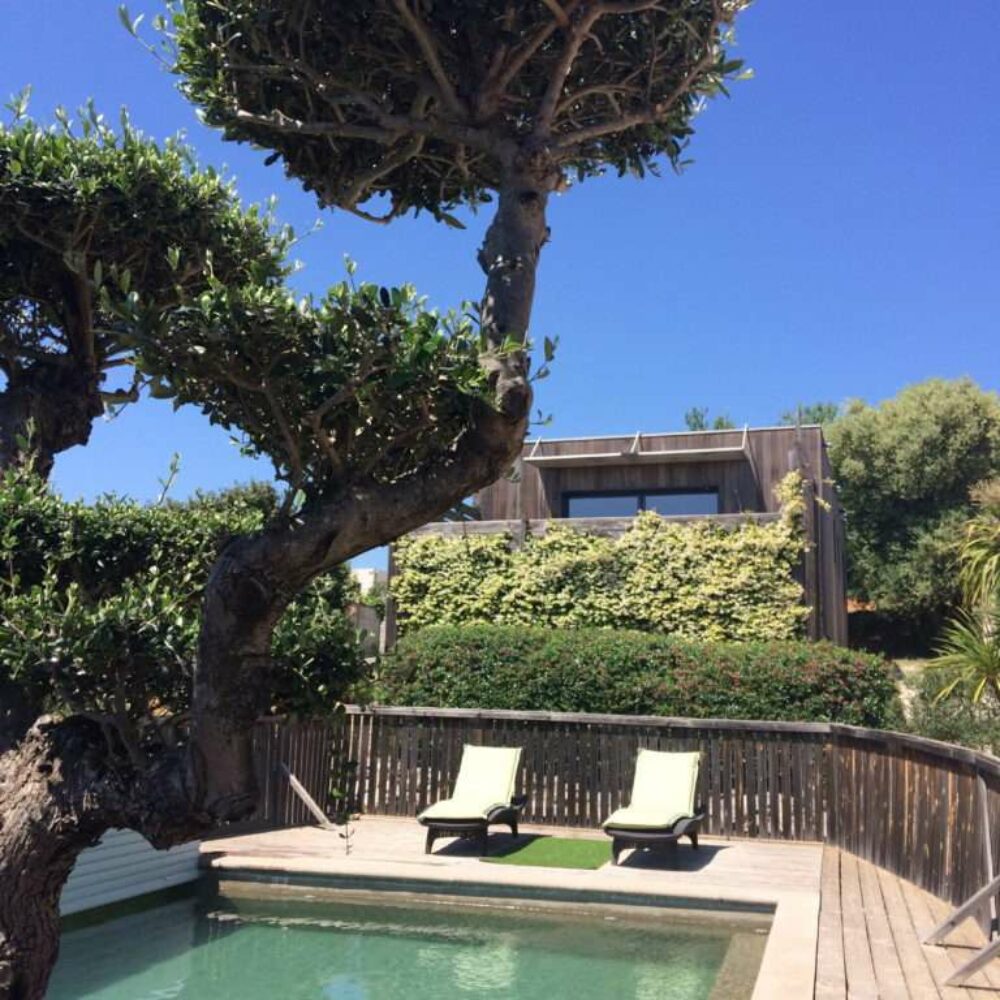 location-leucate-languedoc-vue-mer-03 La poussada, Cube 2 et sa piscine