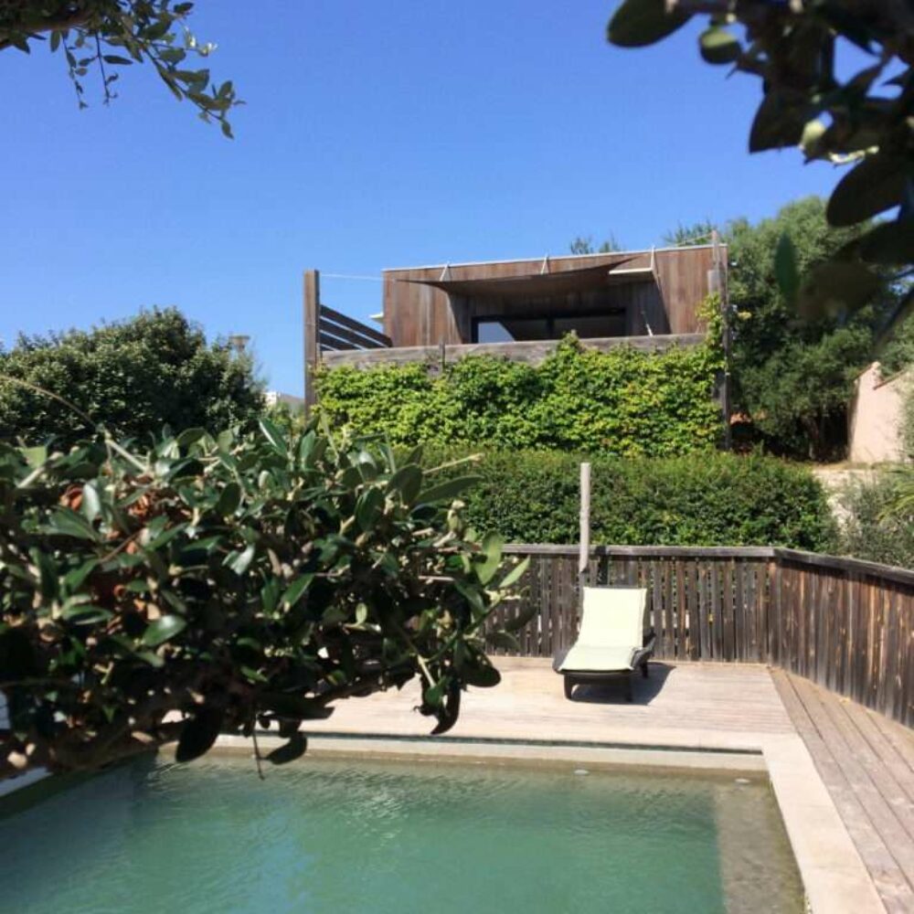 location-leucate-languedoc-vue-mer-05 la poussada, cube 2 et la piscine